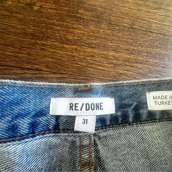 RE/DONE Revolve Hight Rise Buttoned Fly Shorts size 31 Pristine Condition - Picture 2 of 13